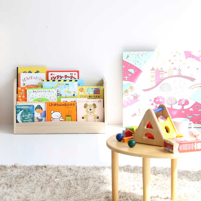 子どもが選びやすい木製絵本ラック｜北欧デザイン | インテリア・家具