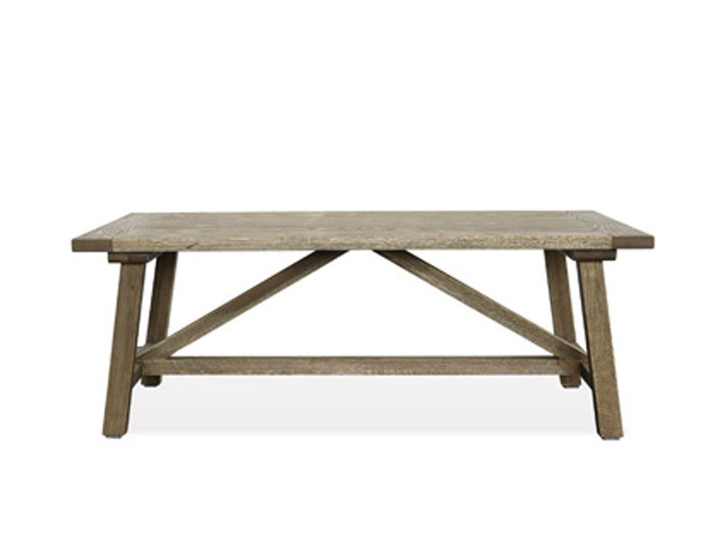 オーク無垢材を使用したヴィンテージライクなリビングテーブル｜幅110cm｜MOSH