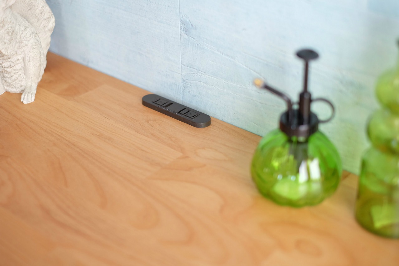 アルダー無垢材を使用したシンプルなツインデスク｜幅180cm｜ER