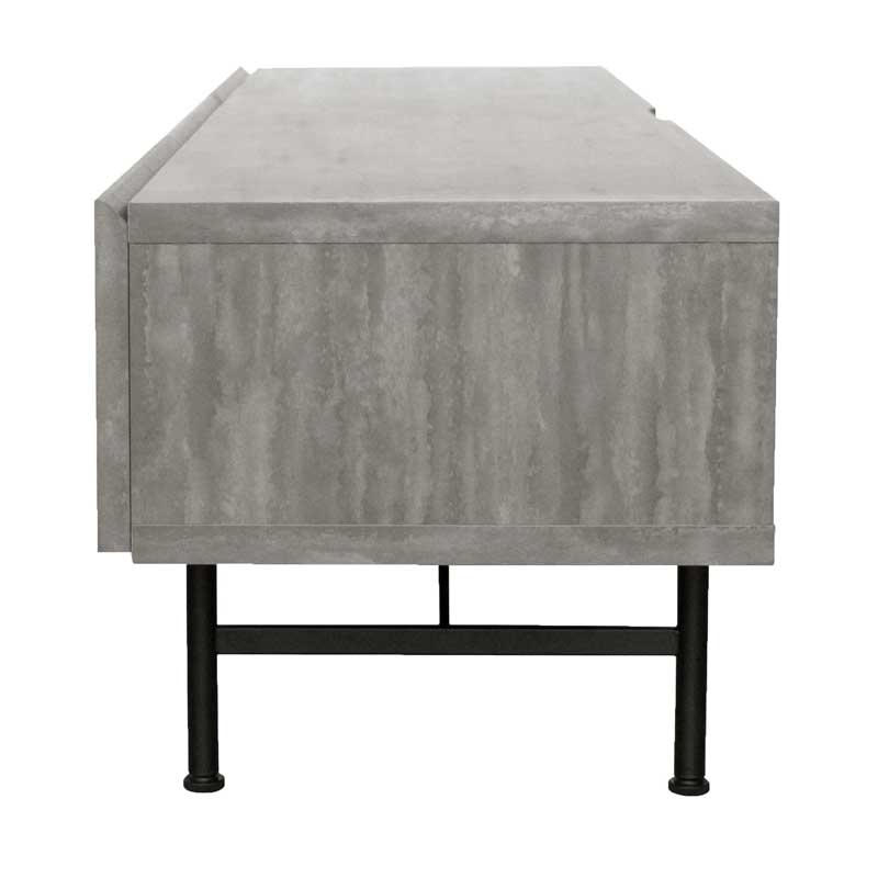 韓国インテリアに映える和紙調テレビボード｜リモコン対応フラップ扉のリビング収納｜幅180cm