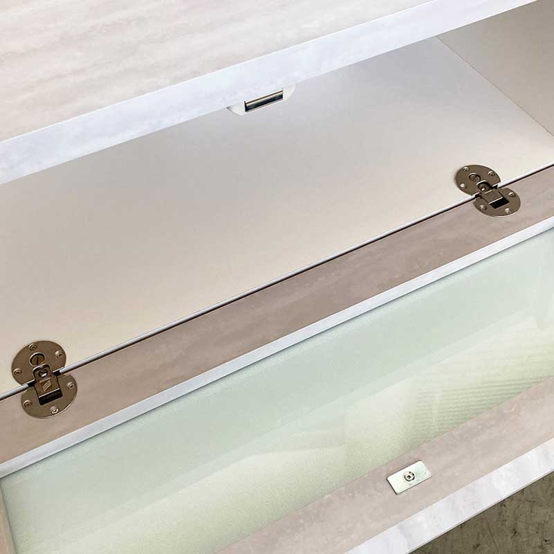 韓国インテリアに映える和紙調テレビボード｜リモコン対応フラップ扉のリビング収納｜幅180cm