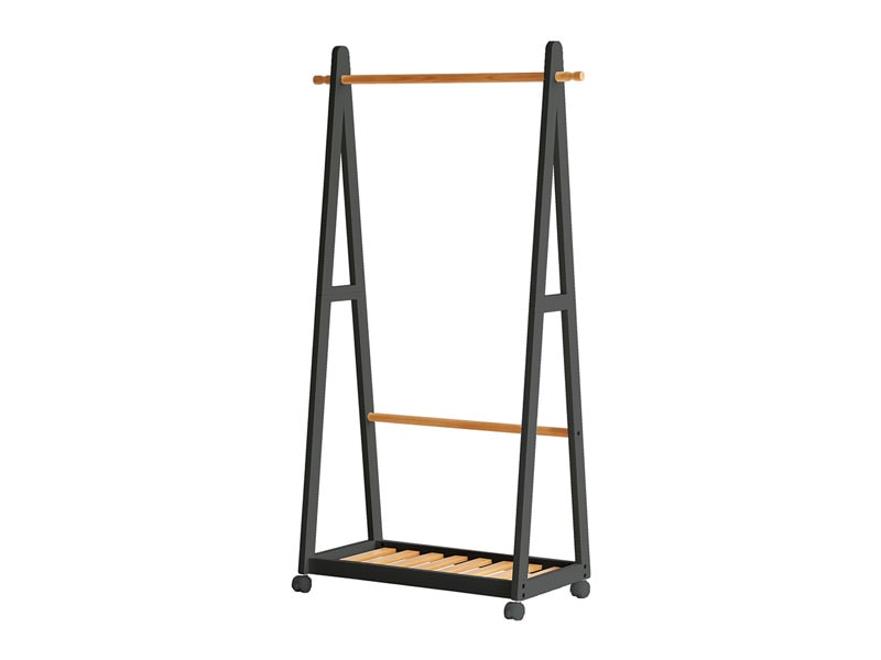 すっきりとしたデザインのハンガーラック｜北欧モダン