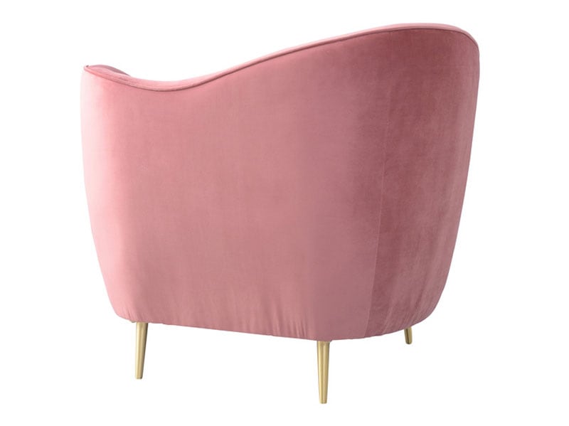 ハートをモチーフにしたエレガントな1人掛けソファ