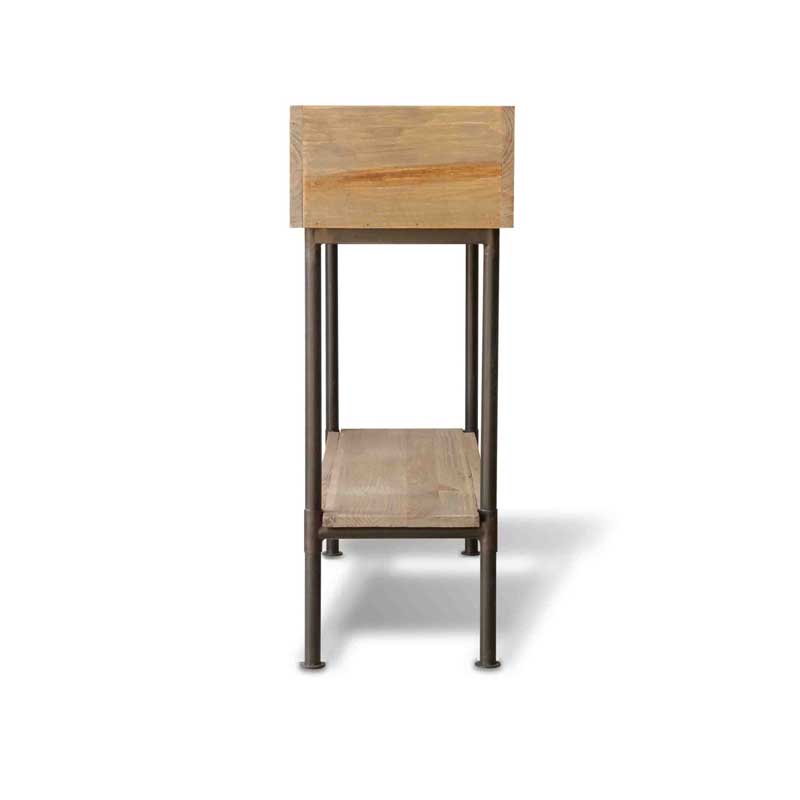 無垢材×アイアンのプランターシェルフ｜重厚感と温もりを兼ね備えたディスプレイラック｜幅90cm