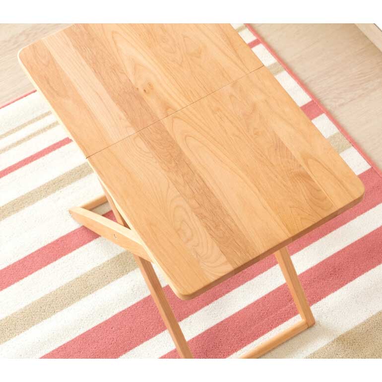 ホールディングタイプのサイドテーブル | アルダー材無垢 | NOA