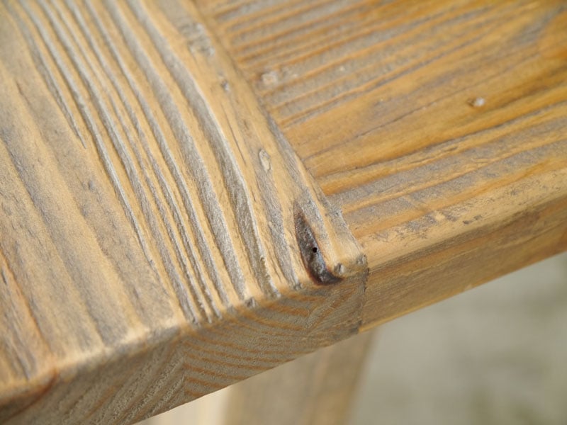 オールドパインを使用したヴィンテージライクなリビングテーブル｜幅110cm｜MOSH