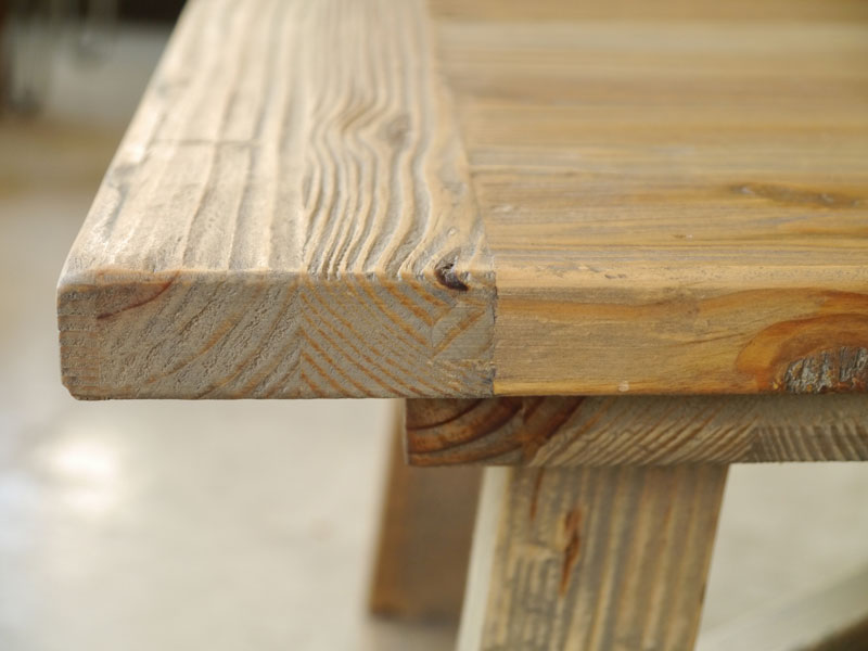 オールドパインを使用したヴィンテージライクなリビングテーブル｜幅110cm｜MOSH