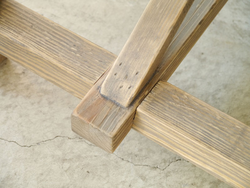 オールドパインを使用したヴィンテージライクなリビングテーブル｜幅110cm｜MOSH