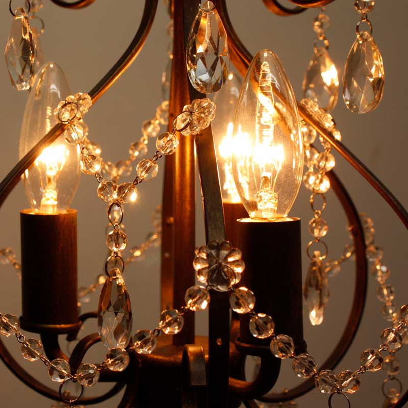 小ぶりな3灯シャンデリア｜アンティークデザイン | インテリア・家具の