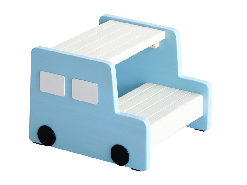 パステルカラーのキッズステップ　ブルー｜高さ240cm｜na-kids