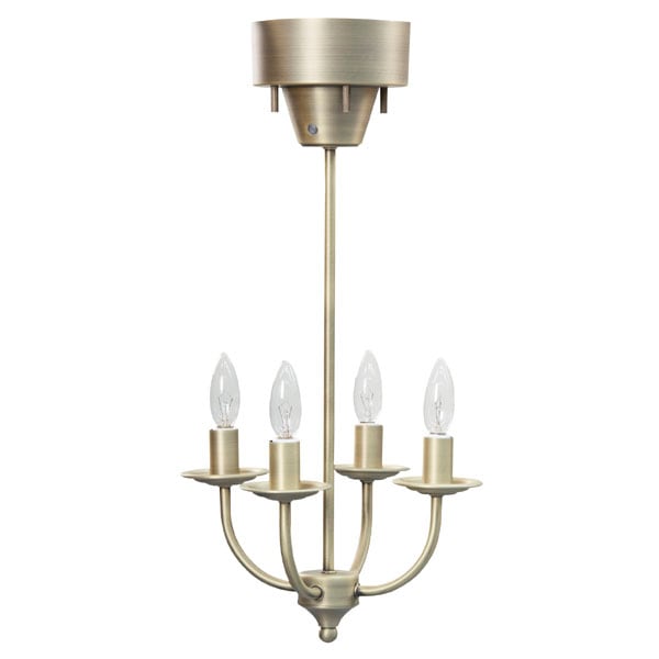 デザインシャンデリア 4バルブ ゴールド