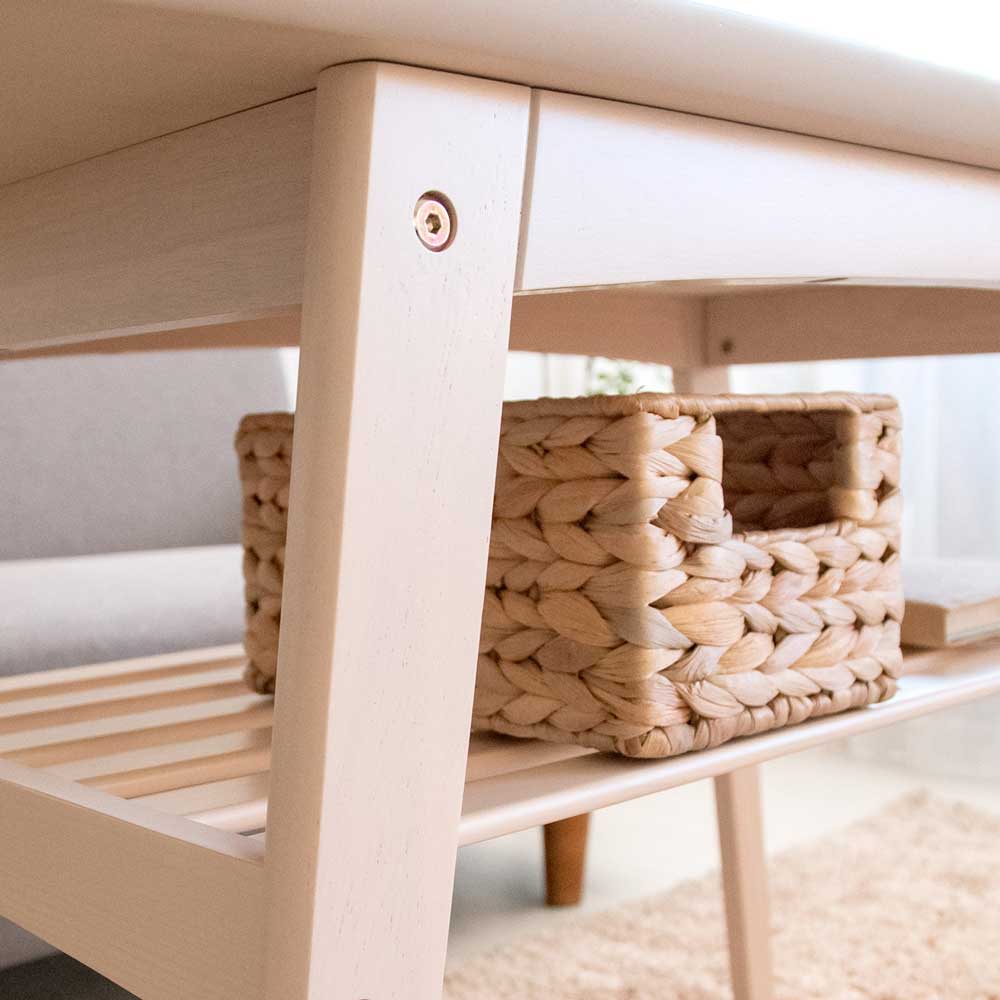 天然木の温もりが広がる北欧風ソファテーブル