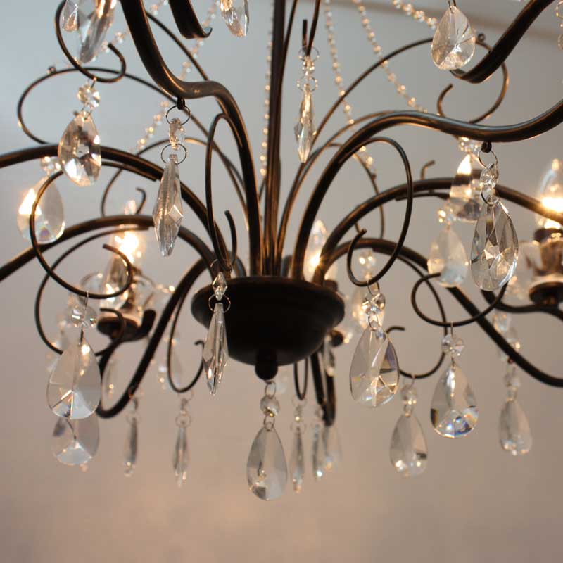 ブラックアンティーク色のシャンデリア｜8灯 | インテリア・家具の通販