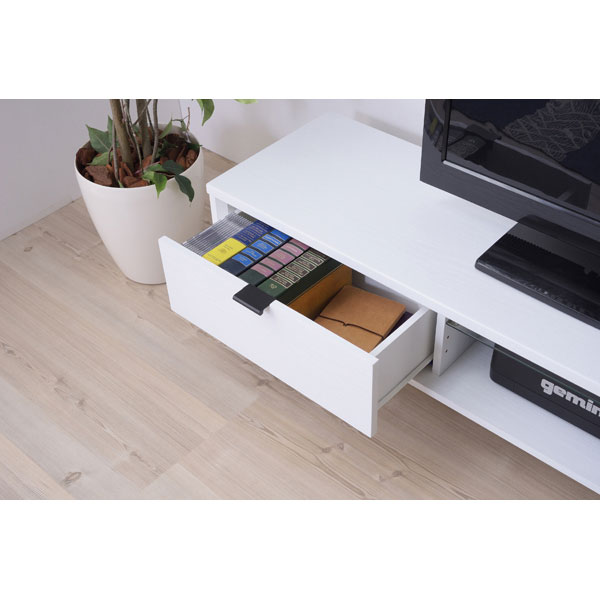 木目調が美しいスチール脚のテレビローボード | 幅150cm