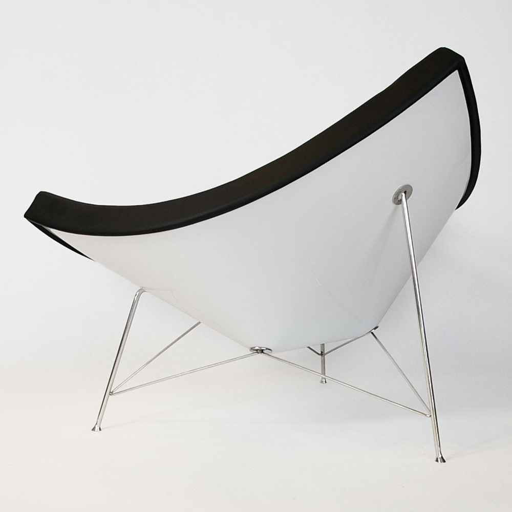 ココナッツチェア ラウンジチェア 本革 座面高45cm 完成品｜リプロダクト｜ジョージネルソン