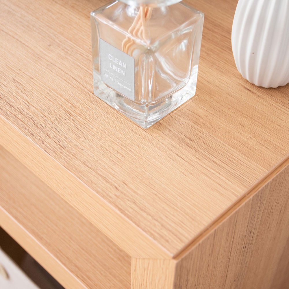 シンプル＆スタイリッシュなコの字型木製テレビボード｜幅120cm