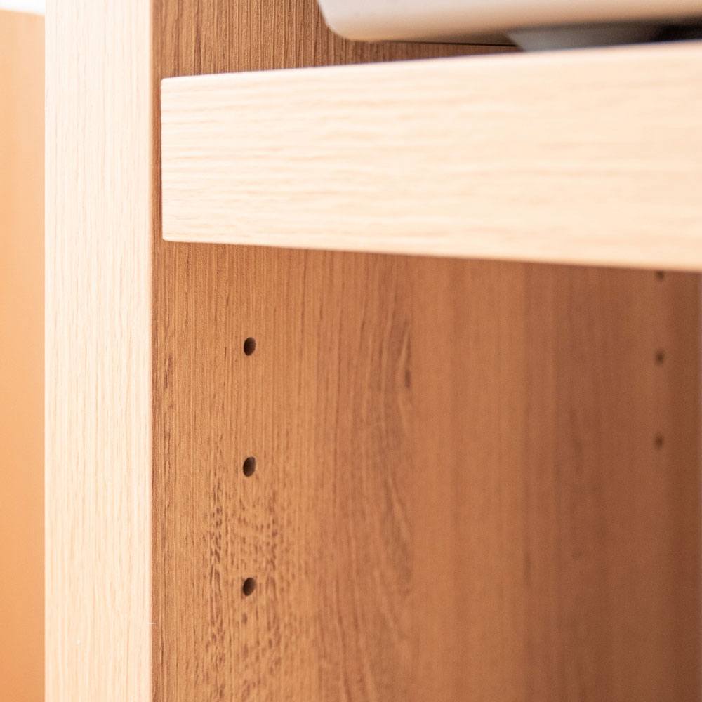 シンプル＆スタイリッシュなコの字型木製テレビボード｜幅120cm