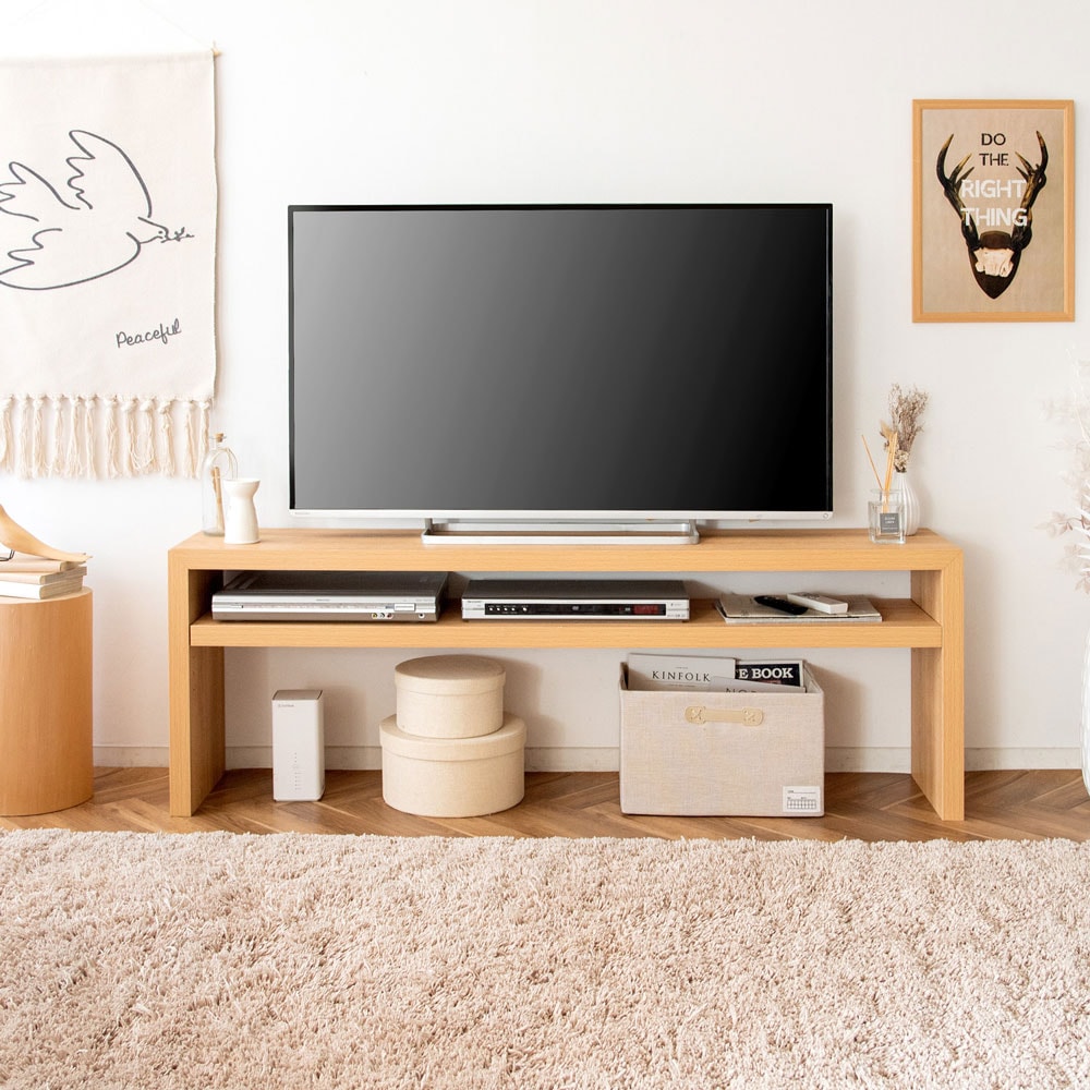 シンプルで美しいスタイリッシュなテレビ台　木製 幅120cm 日本製・完成品 シンプルで美しいスタイリッシュなテレビ台（テレビボード