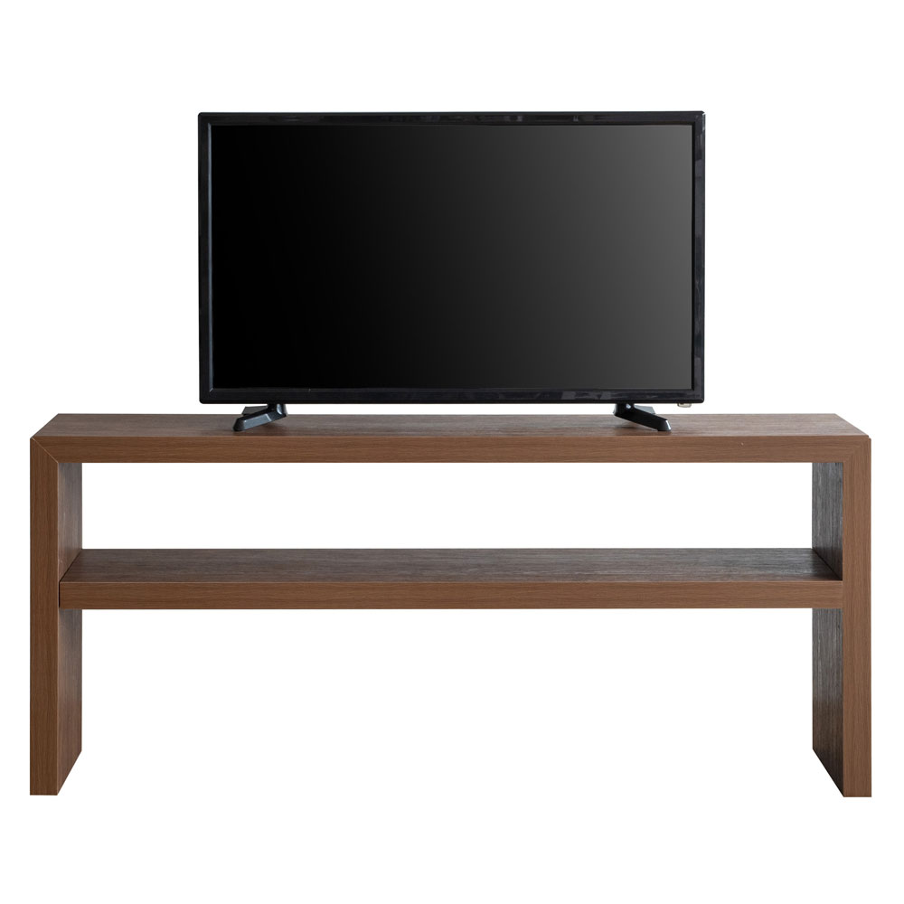 シンプル＆スタイリッシュなコの字型木製テレビボード｜幅120cm
