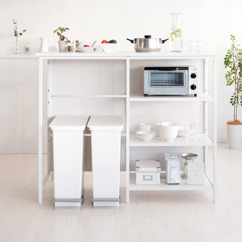 収納と作業をもっと快適にするキッチンカウンターテーブル