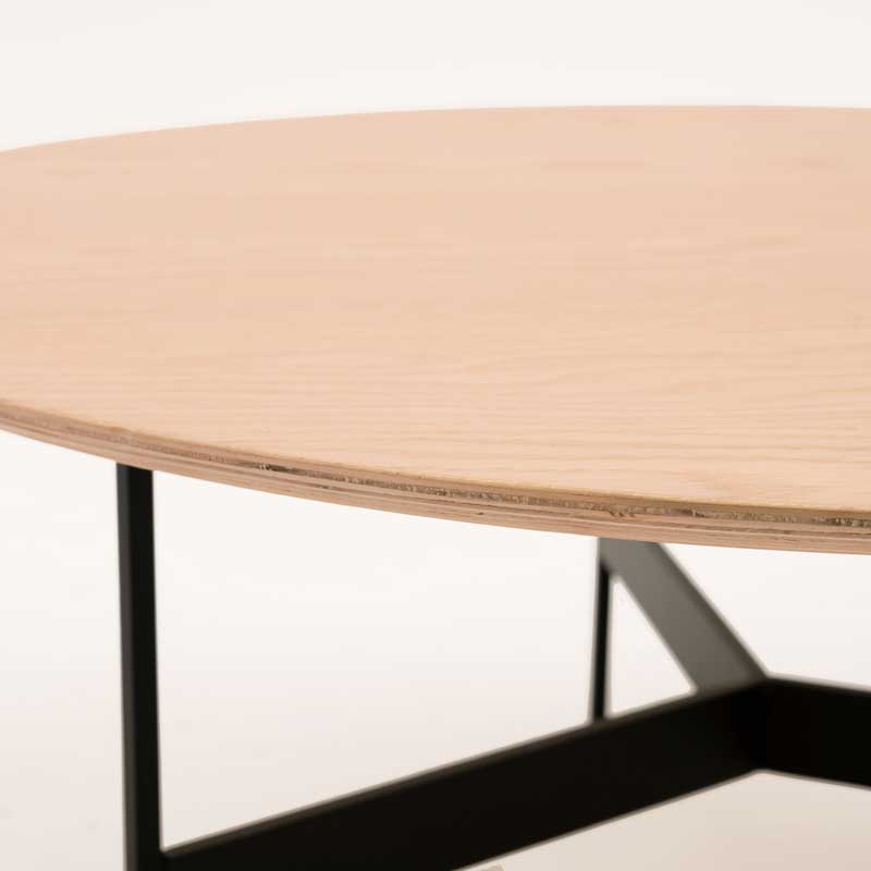 ラウンドローテーブル｜直線×曲線の美が際立つ洗練モダンデザイン