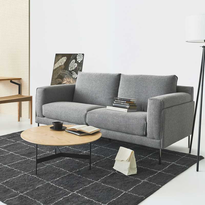 ラウンドローテーブル｜直線×曲線の美が際立つ洗練モダンデザイン