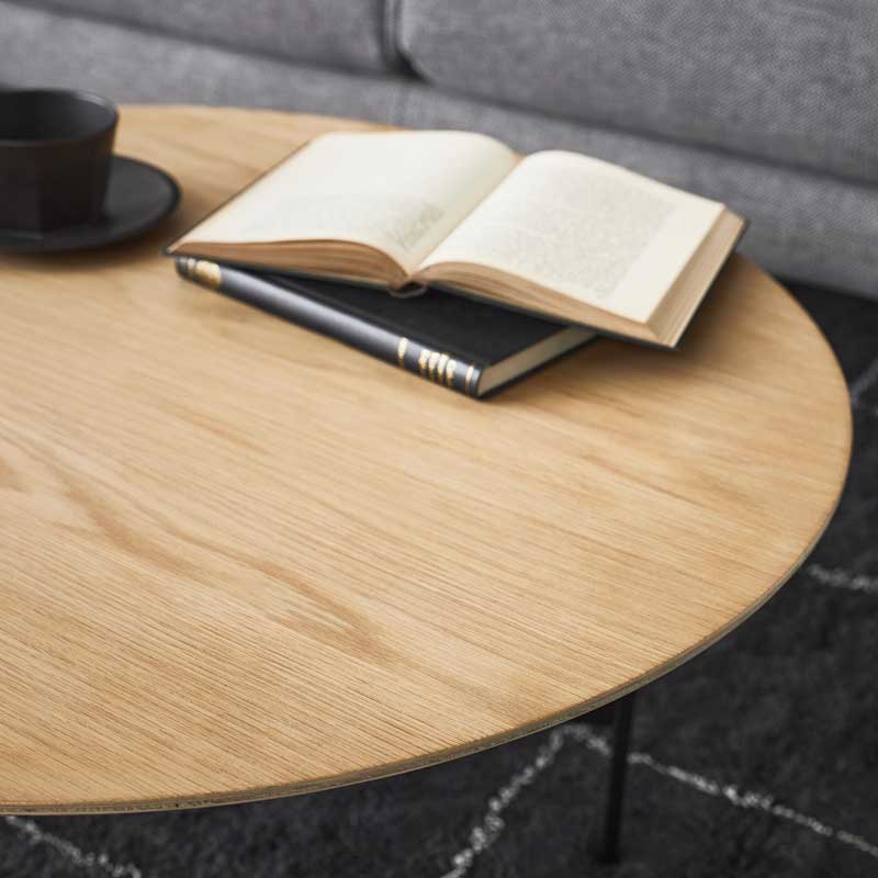 ラウンドローテーブル｜直線×曲線の美が際立つ洗練モダンデザイン