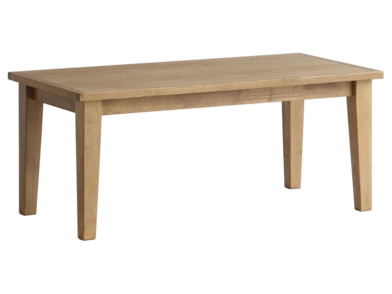 オーク材の大きな木目が高級感を感じさせるセンターテーブル | 幅90cm