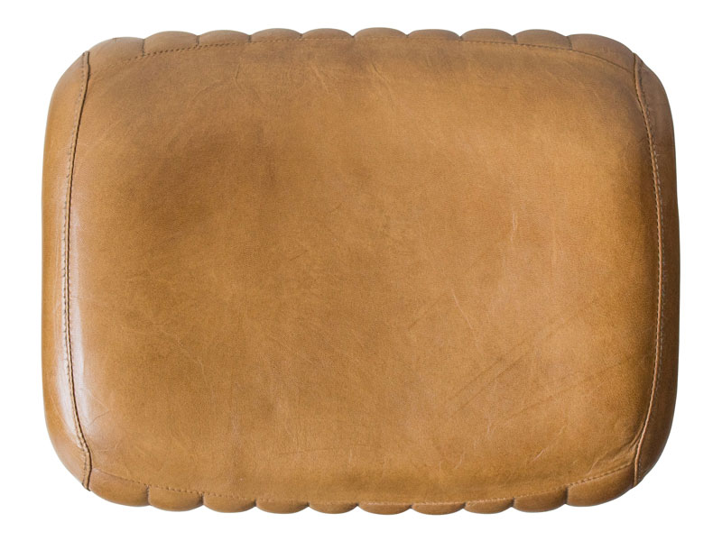 レザーの玄関用スツール｜ヴィンテージデザイン