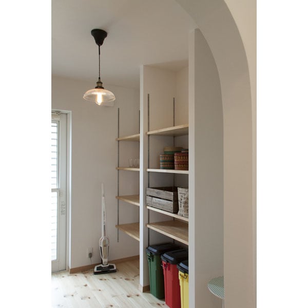 波模様ガラスシェードのペンダントライト おわん型