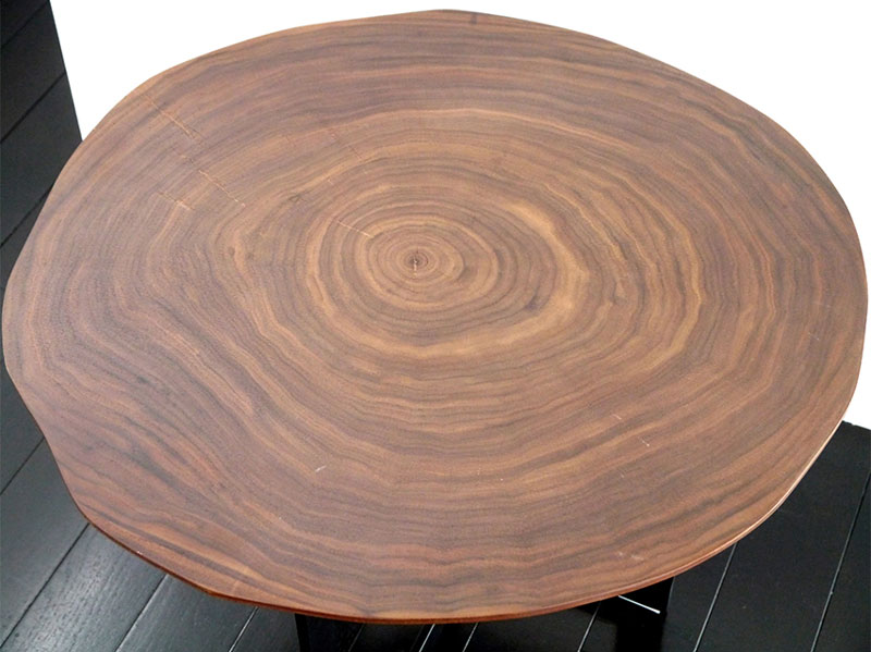 丸太天板のサイドテーブル | ウォルナット | BL