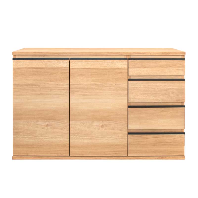 北欧モダンキャビネット｜奥行スリムな収納チェスト｜幅120cm