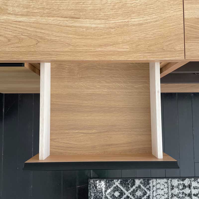 北欧モダンキャビネット｜奥行スリムな収納チェスト｜幅120cm