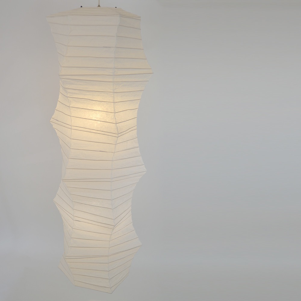 和紙照明 吹き抜け用ペンダントライト 変型【長さ134cm】 和モダン照明