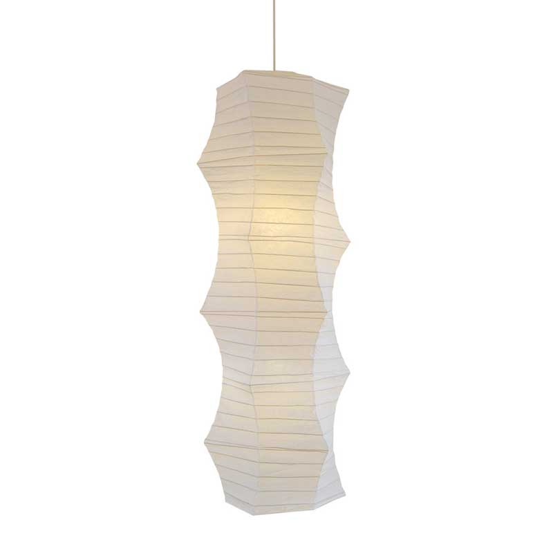 和紙照明 吹き抜け用ペンダントライト 変型【長さ134cm】 和モダン照明