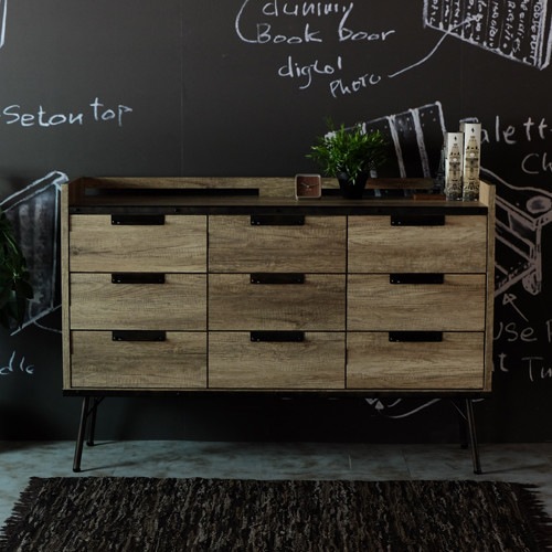 スチール脚のサイドボード SL【幅130cm】インダストリアル