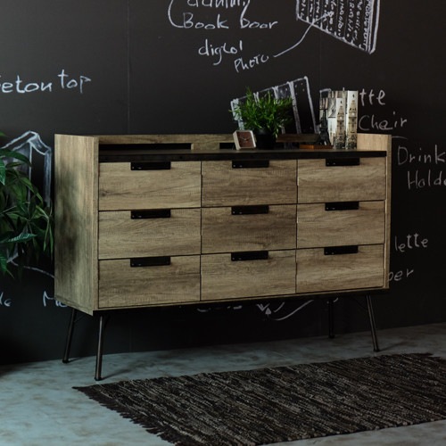 スチール脚のサイドボード SL【幅130cm】インダストリアル