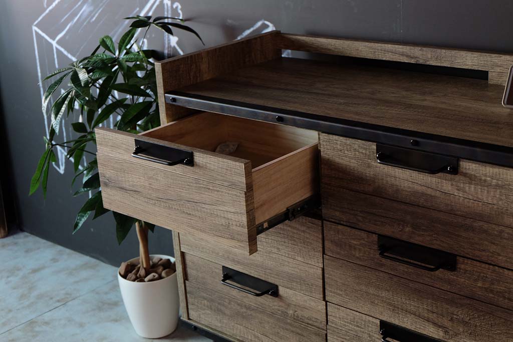 スチール脚のサイドボード SL【幅130cm】インダストリアル