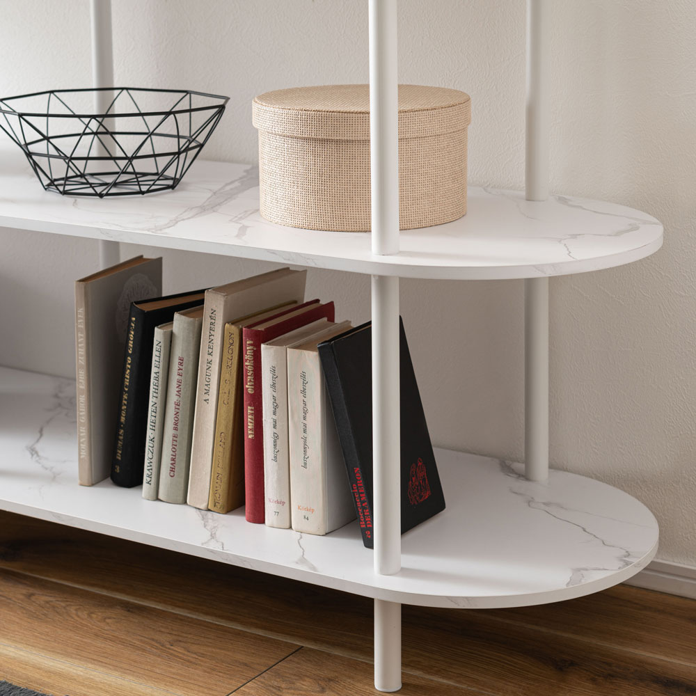 石目調3段オープンラック｜シンプル×高級感×間仕切り収納 | インテリア