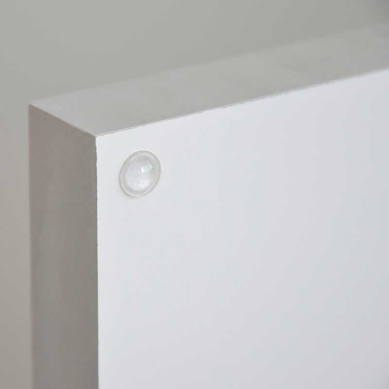 韓国インテリアに映えるモダンキャビネット｜洗練された紙すき模様とスチール脚｜幅80cm