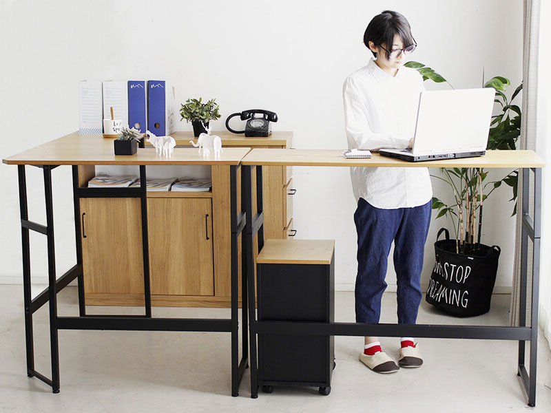 高さ調節ができるワークデスク | 高さ72-102cm | インテリア