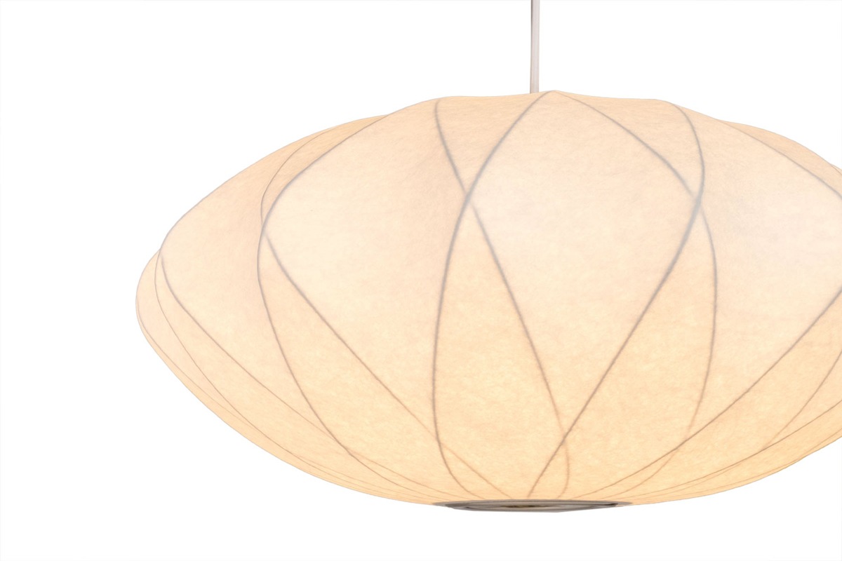 バブルランプ クリスクロス ペンダント 白 LED対応 照明 完成品|ジョージ・ネルソン|リプロダクト