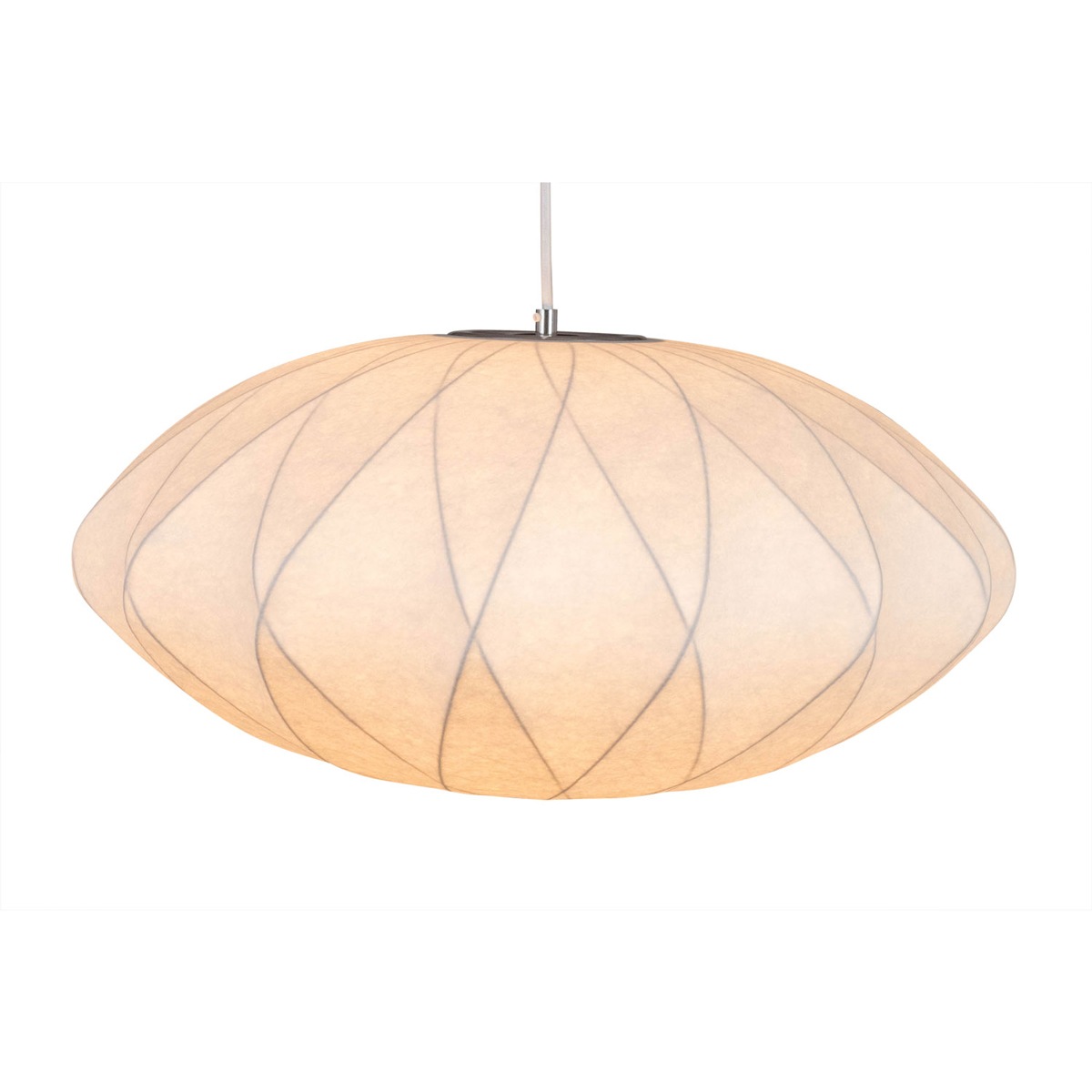 バブルランプ クリスクロス ペンダント 白 LED対応 照明 完成品|ジョージ・ネルソン|リプロダクト