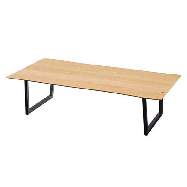 スクエアなブラックの脚のセンターテーブル | ruca | 幅150cm