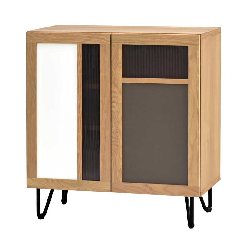 大人のリビングを彩るサイドボード|ナチュラルとモダンの融合|幅75cm