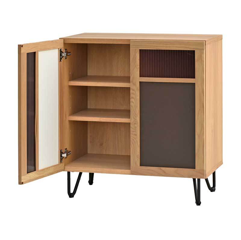 大人のリビングを彩るサイドボード|ナチュラルとモダンの融合|幅75cm