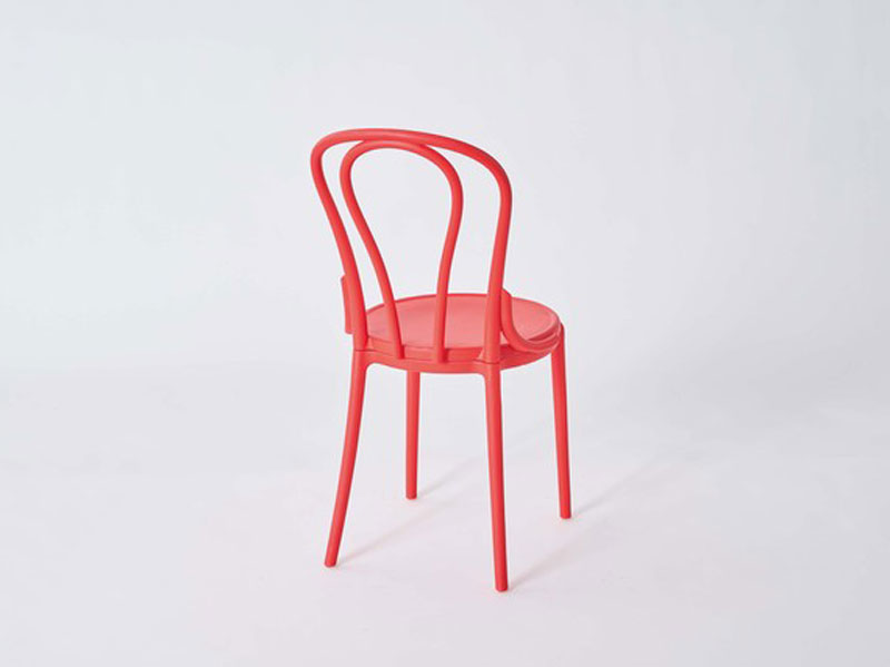ダイニングチェア Pin Chair 鋲打ちレッドPin-RDレトロ北欧 ロッキングチェア・英国アンティーク鋲打ちチェア＊ミッドセンチュリー