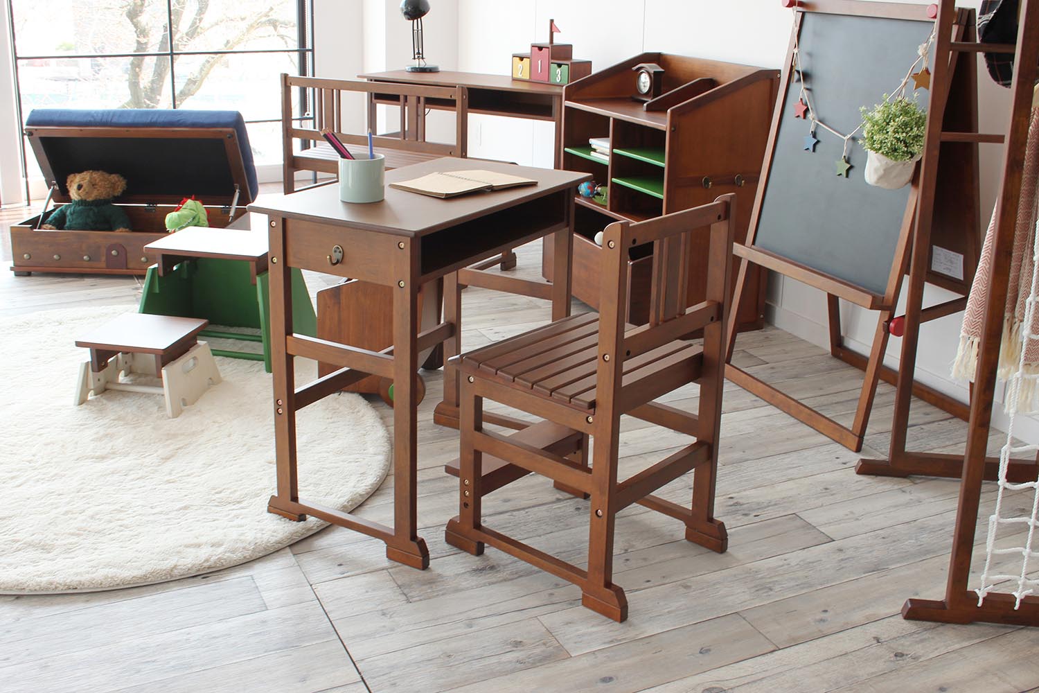 学習机 子ども レトロ ntc【幅70cm】キッズインテリア