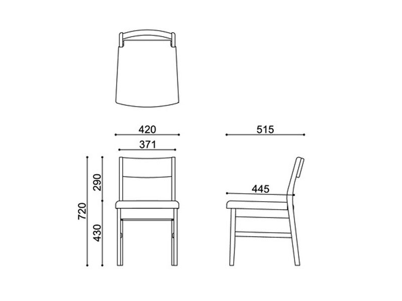 天然木のぬくもりあるダイニングチェア｜ER