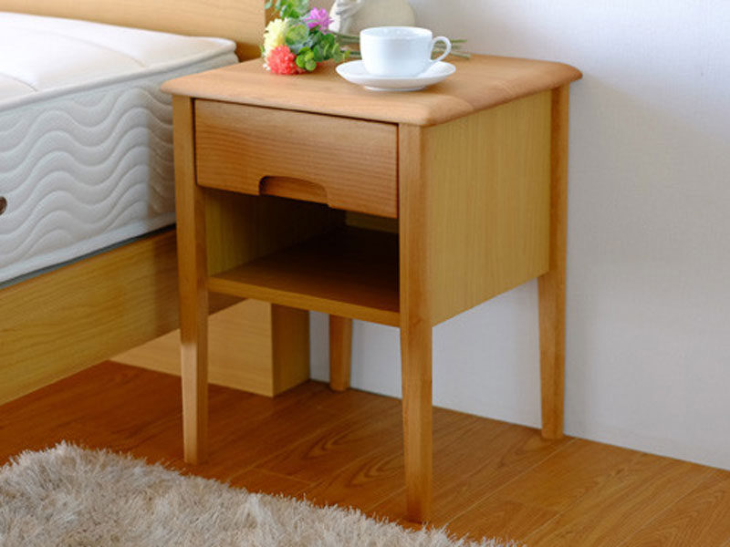 シンプルなデザインの無垢材を使用したサイドテーブル｜幅40cm｜ER